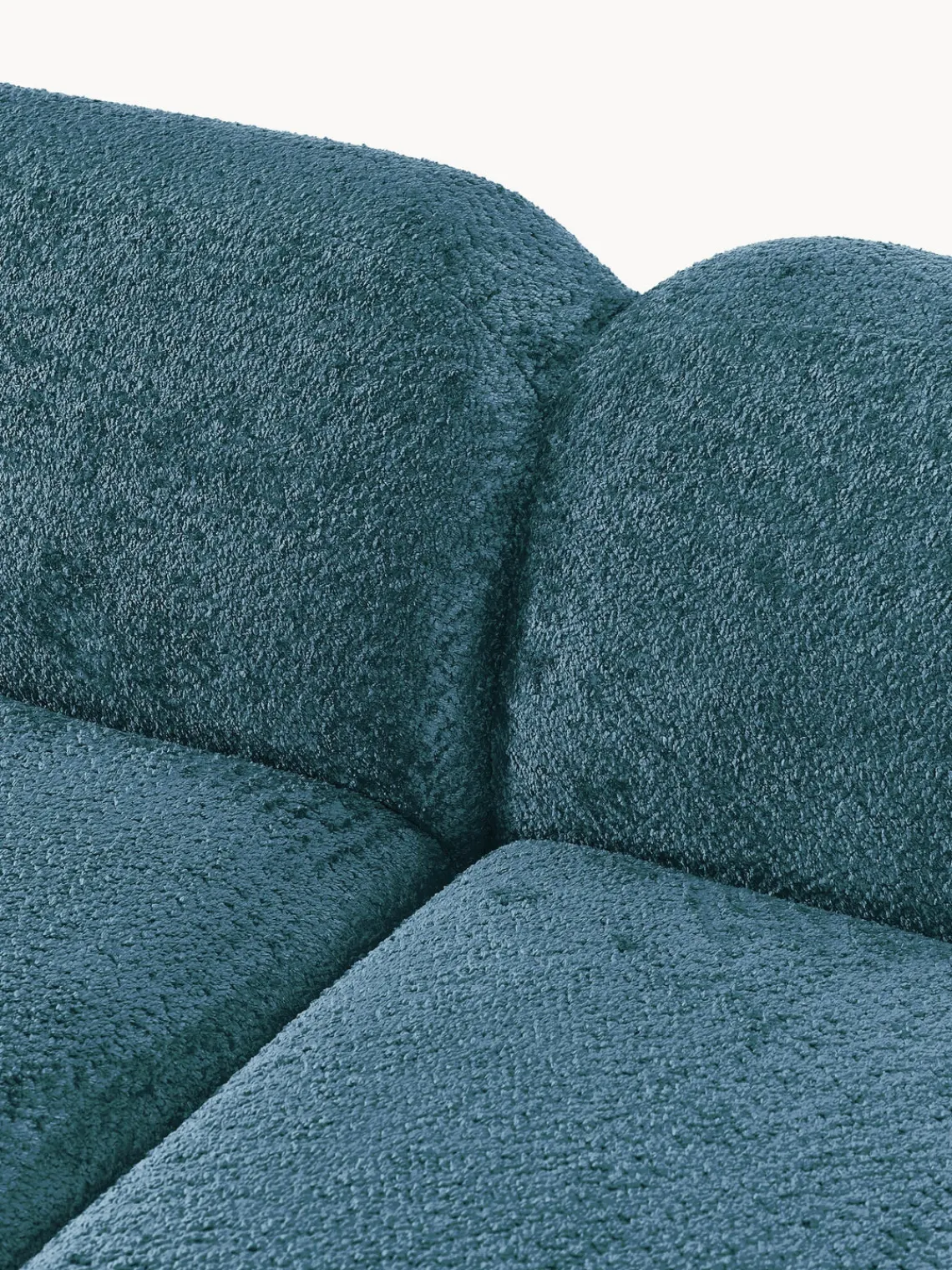 Clearance Sofá rinconera modular de borreguillo bouclé Wolke (4 plazas) Sofás Rinconeras|Sofás