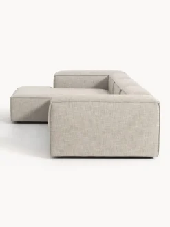 Outlet Sofá rinconera modular de mezcla de lino Lennon Sofás