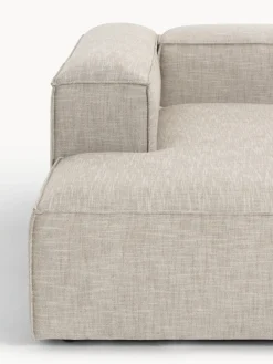 Outlet Sofá rinconera modular de mezcla de lino Lennon Sofás