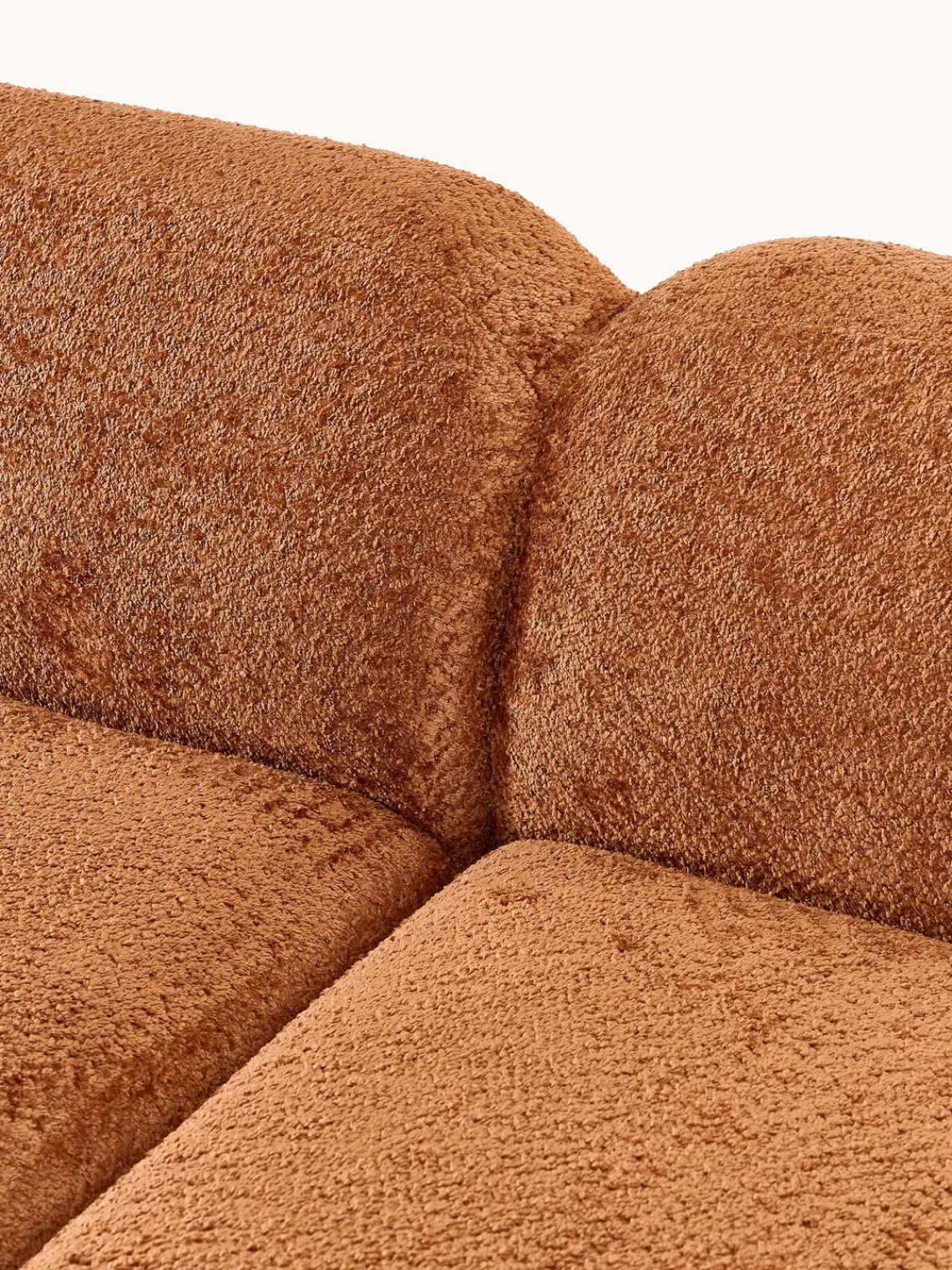 Sofás Rinconeras|Sofás>Westwing Collection Sofá rinconera modular de boreguillo bouclé Wolke (4 plazas) Borreguillo bouclé terracota