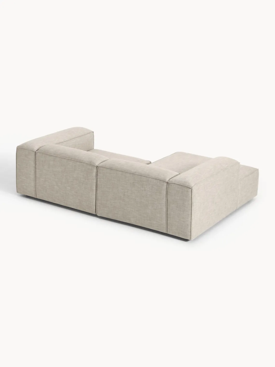 Sofás>Westwing Collection Sofá rinconera modular de mezcla de lino Lennon Mezcla de lino gris