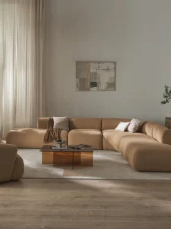 New Sofá rinconera modular en tejido bouclé Sofia (4 plazas) Sofás Rinconeras|Sofás