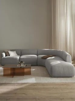 Clearance Sofá rinconera modular en tejido bouclé Sofia (4 plazas) Sofás Rinconeras|Sofás