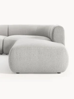 Clearance Sofá rinconera modular en tejido bouclé Sofia (4 plazas) Sofás Rinconeras|Sofás