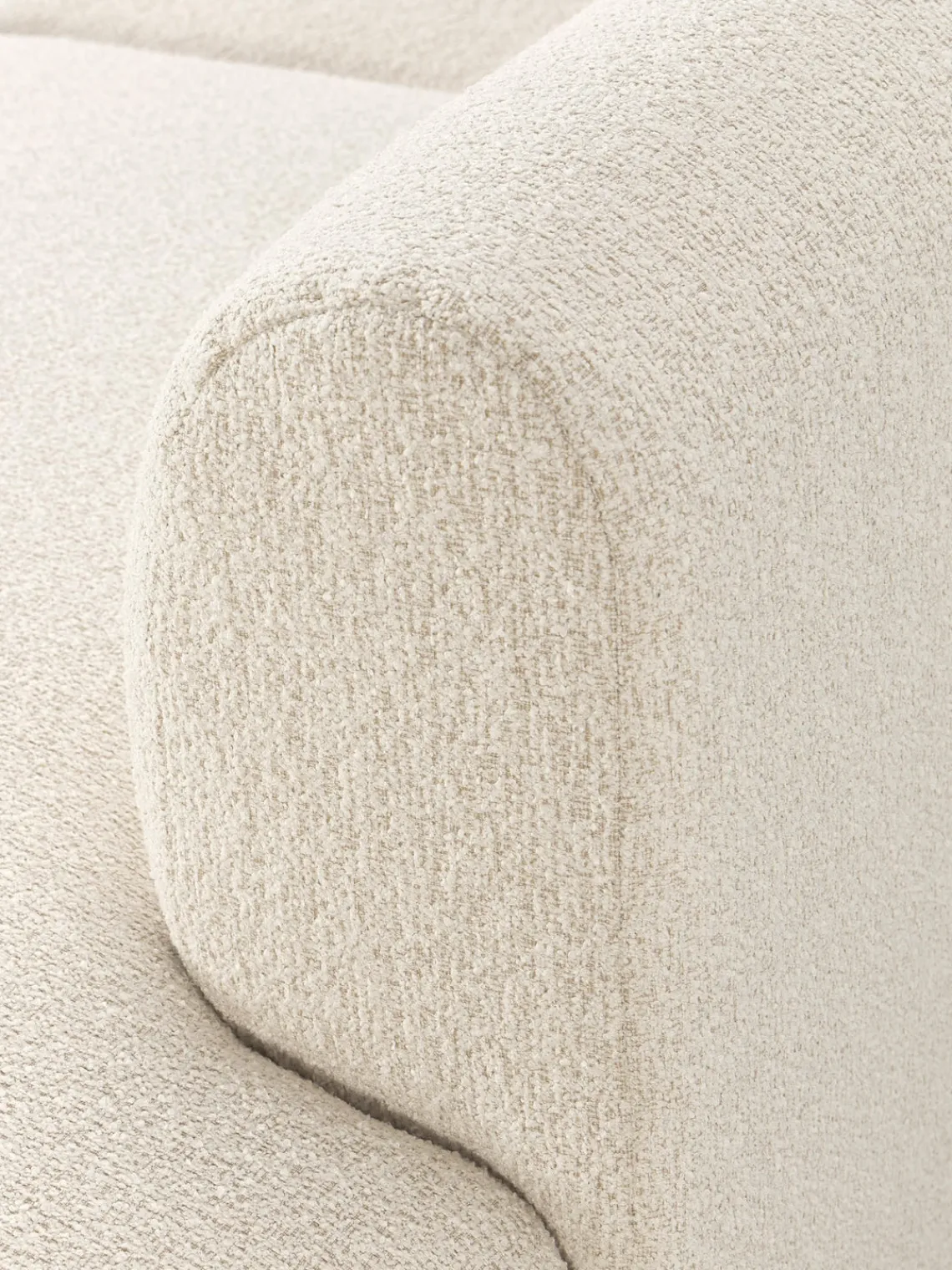 Sofá rinconera modular en tejido bouclé Sofia (4 plazas) Sofás Rinconeras|Sofás