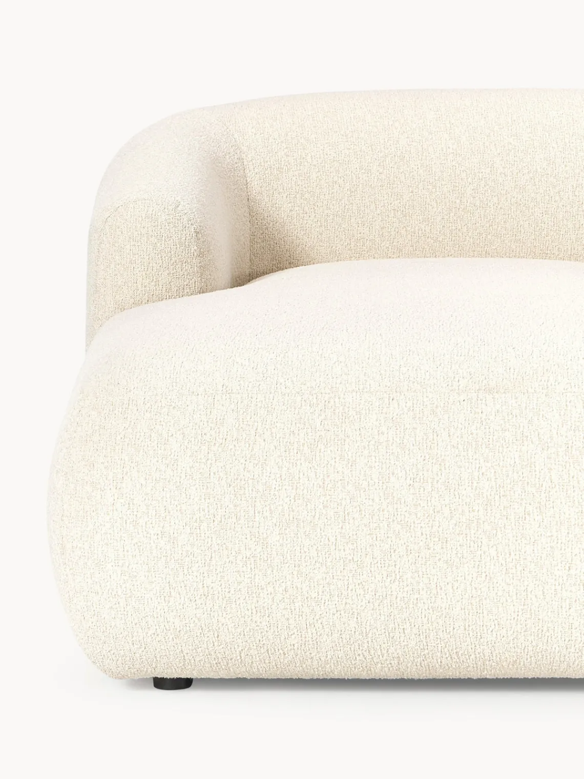 Sofás Rinconeras|Sofás>Westwing Collection Sofá rinconera modular en tejido bouclé Sofia Bouclé blanco Off White