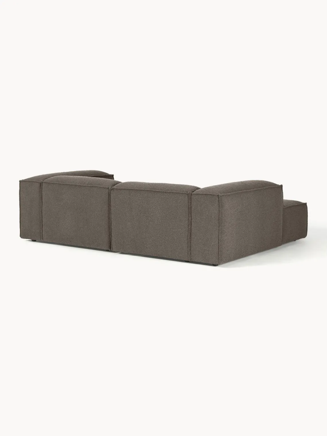 Sofás>Westwing Collection Sofá rinconera modular en tejido bouclé Lennon Bouclé greige