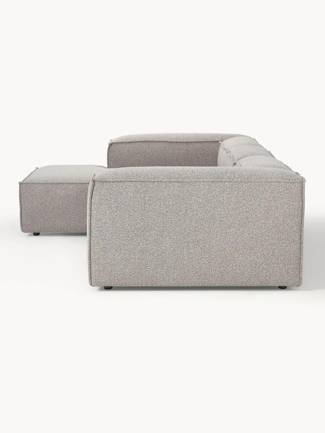 Sofás>Westwing Collection Sofá rinconera modular en tejido bouclé Lennon Bouclé taupe