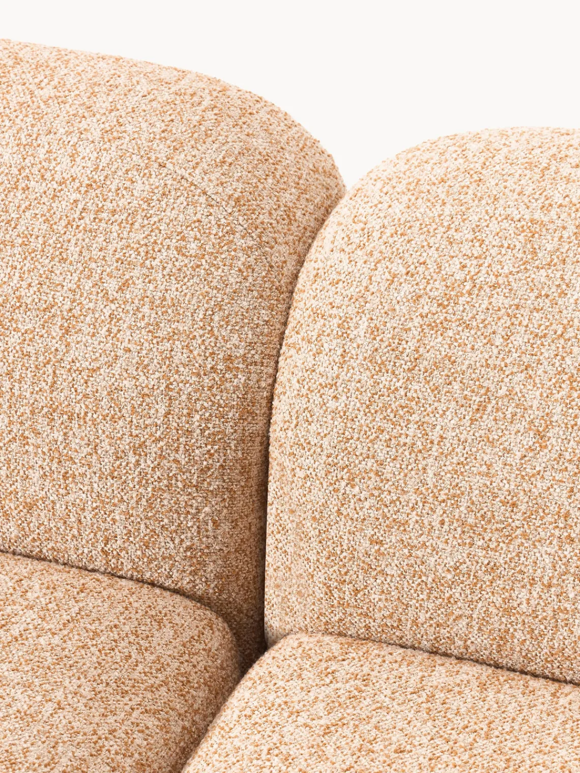 Sofás Rinconeras|Sofás>Westwing Collection Sofá rinconera modular en tejido bouclé Wolke (4 plazas) Bouclé naranja