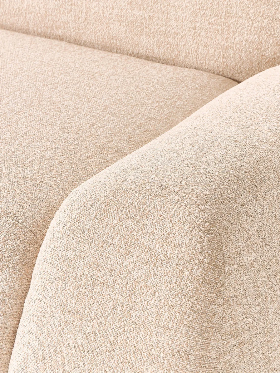 Clearance Sofá rinconera modular en tejido bouclé Wolke (4 plazas) Sofás Rinconeras|Sofás