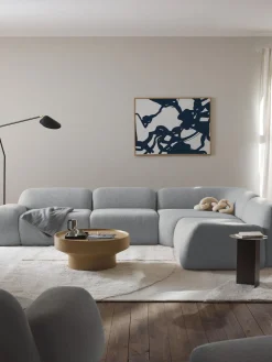 Outlet Sofá rinconera modular en tejido bouclé Wolke (4 plazas) Sofás Rinconeras|Sofás