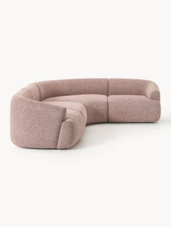 Discount Sofá rinconera modular en tejido bouclé Sofia (4 plazas) Sofás Rinconeras|Sofás