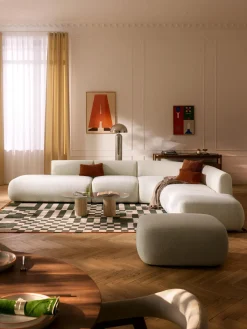 Best Sofá rinconera modular en tejido bouclé Sofia (4 plazas) Sofás Rinconeras|Sofás