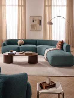 Discount Sofá rinconera modular en tejido bouclé Sofia (4 plazas) Sofás Rinconeras|Sofás