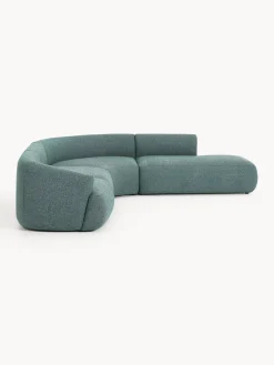 Discount Sofá rinconera modular en tejido bouclé Sofia (4 plazas) Sofás Rinconeras|Sofás
