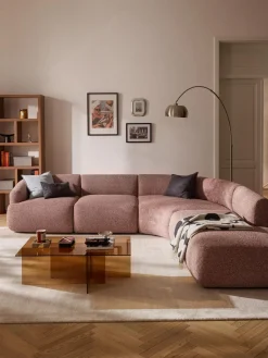 Sale Sofá rinconera modular en tejido bouclé Sofia (4 plazas) Sofás Rinconeras|Sofás