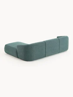 Discount Sofá rinconera modular en tejido bouclé Sofia (3 plazas) Sofás Rinconeras|Sofás