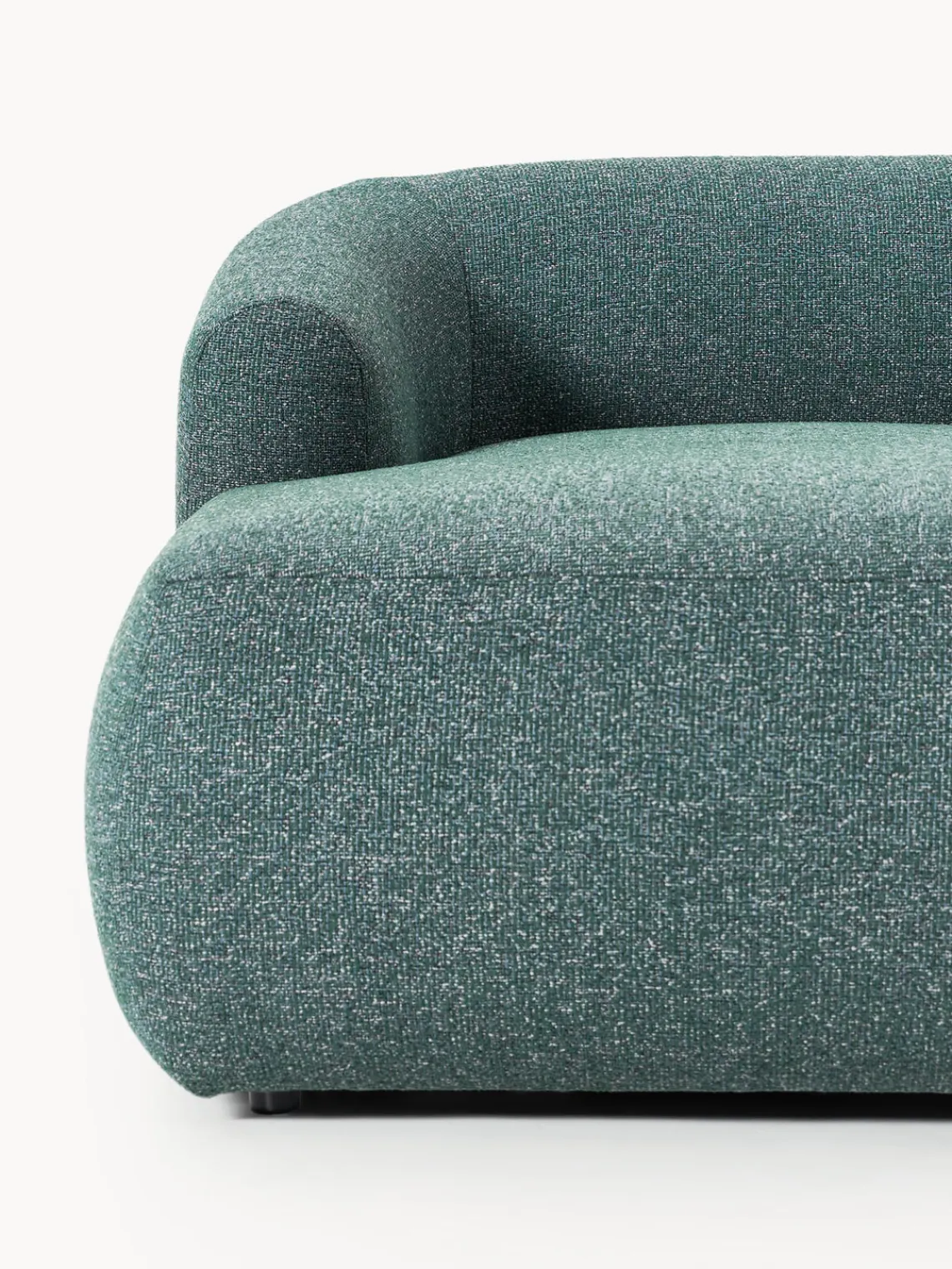 Outlet Sofá rinconera modular en tejido bouclé Sofia Sofás Rinconeras|Sofás