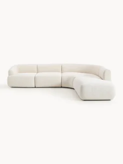 Sofá rinconera modular en tejido bouclé Sofia (4 plazas) Sofás Rinconeras|Sofás