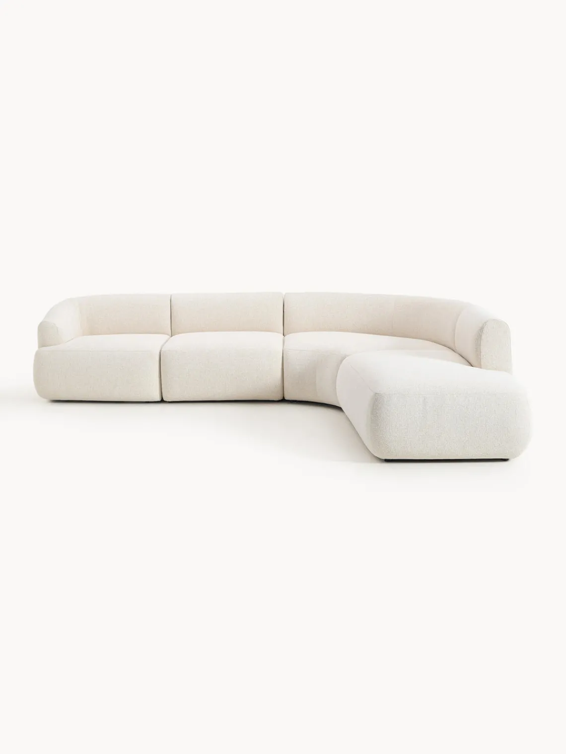 Sofá rinconera modular en tejido bouclé Sofia (4 plazas) Sofás Rinconeras|Sofás