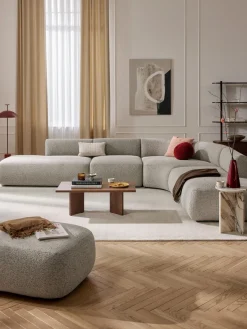 Sofás Rinconeras|Sofás>Westwing Collection Sofá rinconera modular en tejido bouclé Sofia (4 plazas) Bouclé beige mélange