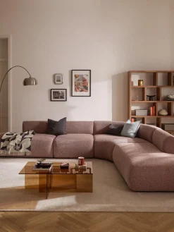 Best Sofá rinconera modular en tejido bouclé Sofia (4 plazas) Sofás Rinconeras|Sofás