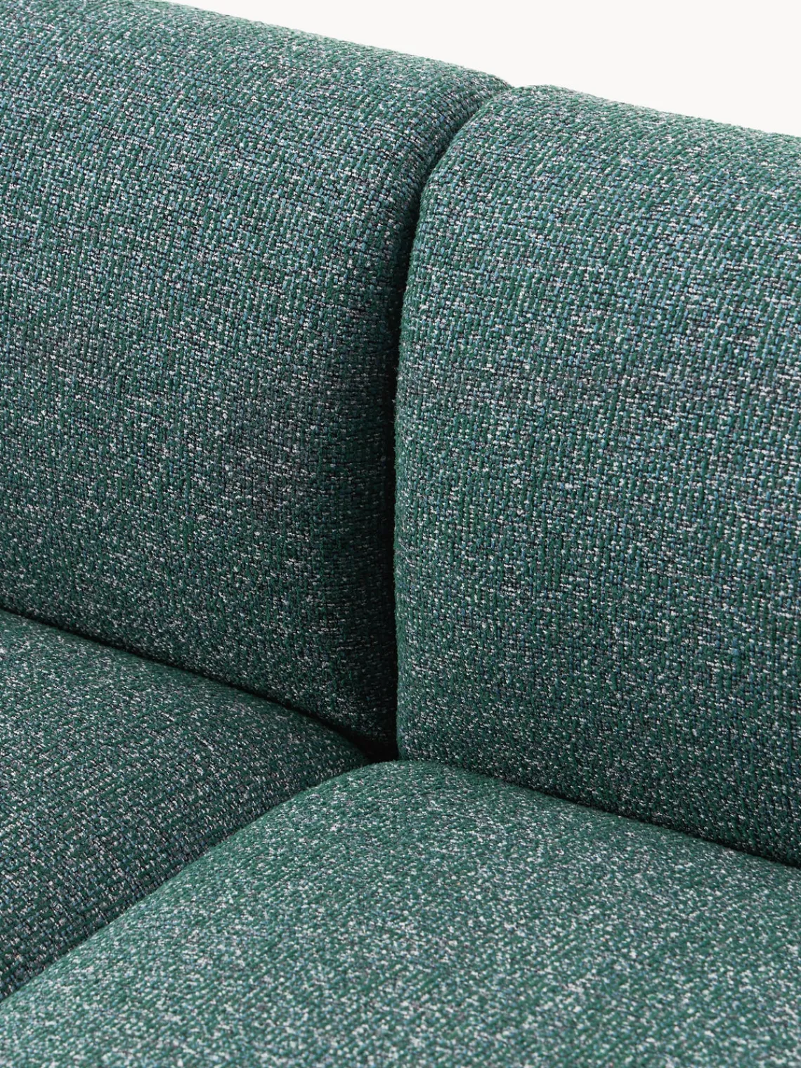 Sofás Rinconeras|Sofás>Westwing Collection Sofá rinconera modular en tejido bouclé Sofia (4 plazas) Bouclé jaspeado azul petróleo