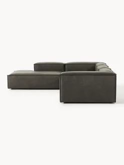 Sofás></noscript>Westwing Collection Sofá rinconera modular grande de cuero reciclado Lennon Cuero taupe