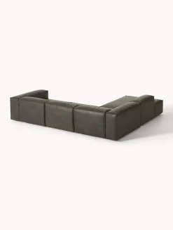 Sofás></noscript>Westwing Collection Sofá rinconera modular grande de cuero reciclado Lennon Cuero taupe