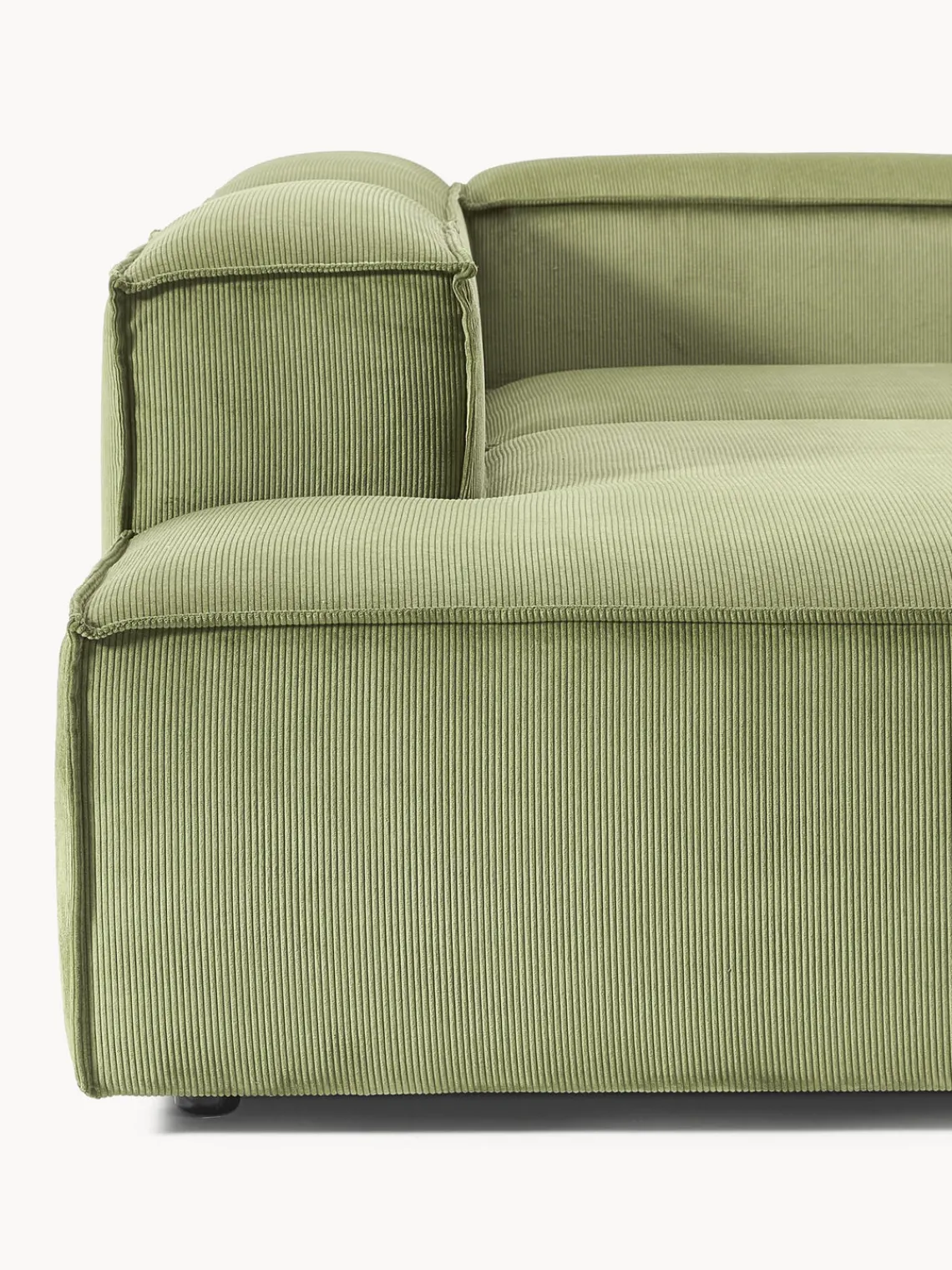 Sofá rinconera modular grande de pana Lennon Sofás