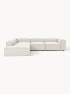 Hot Sofá rinconera modular grande en tejido bouclé Lennon Sofás