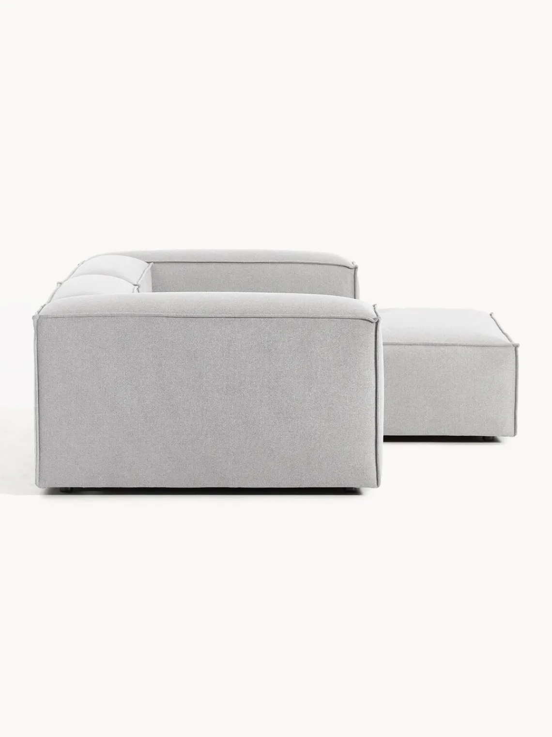 Sofás>Westwing Collection Sofá rinconera modular Lennon Tejido gris