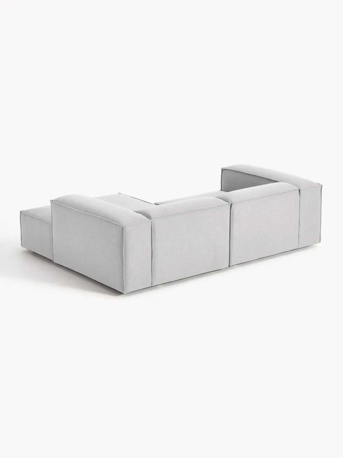 Sofás>Westwing Collection Sofá rinconera modular Lennon Tejido gris