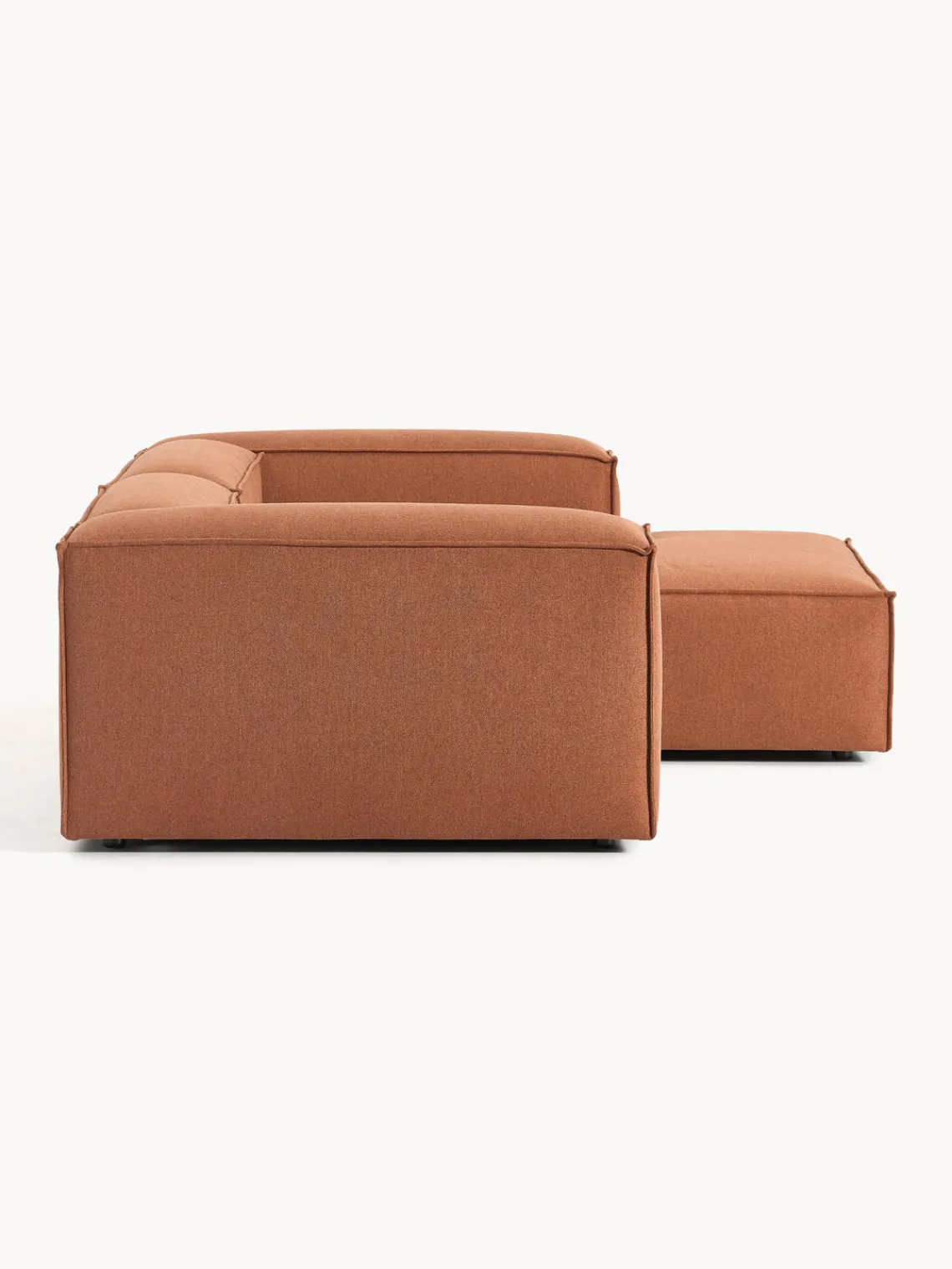 Sofás>Westwing Collection Sofá rinconera modular Lennon Tejido terracota