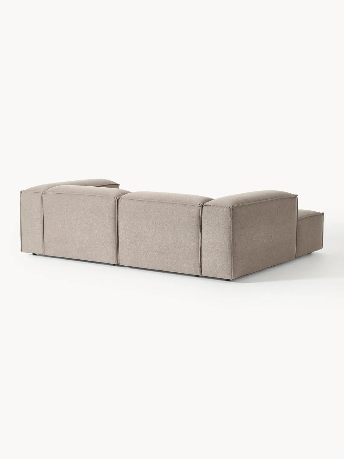 Sofás>Westwing Collection Sofá rinconera modular Lennon Tejido taupe