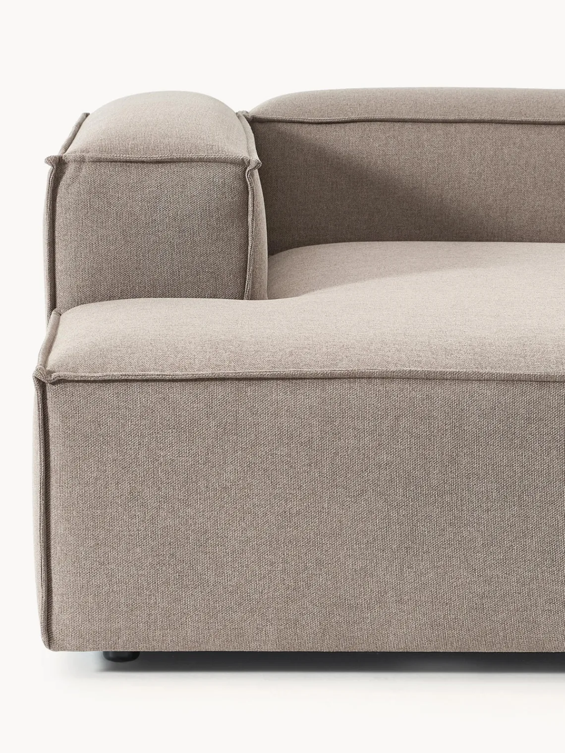 Sofás>Westwing Collection Sofá rinconera modular Lennon Tejido taupe