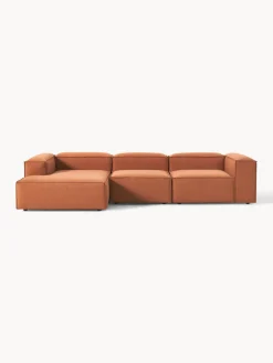 Sofás>Westwing Collection Sofá rinconera modular Lennon Tejido terracota