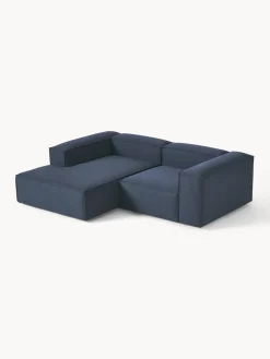 Sofás></noscript>Westwing Collection Sofá rinconera modular Lennon Tejido azul oscuro