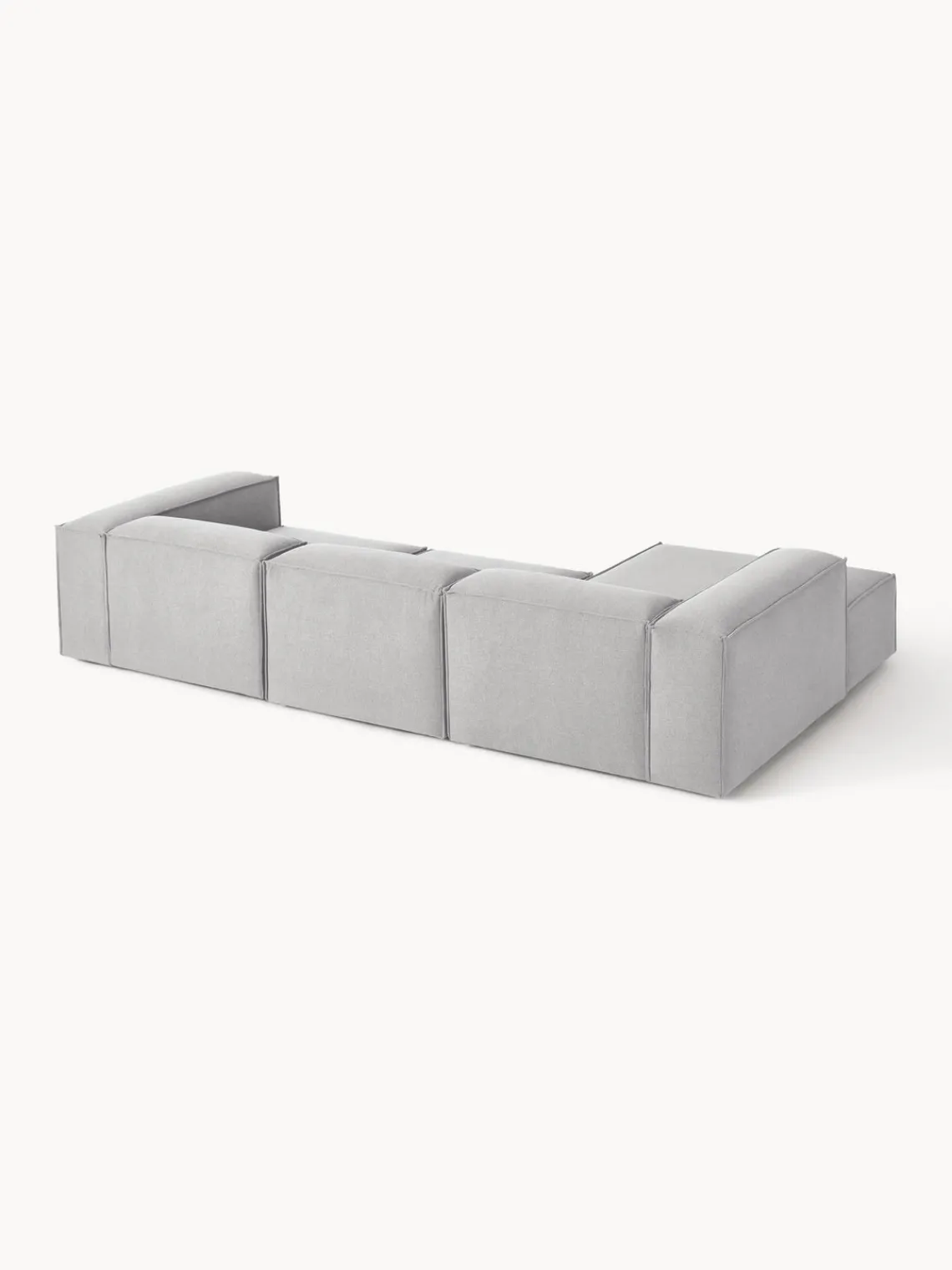Sofás>Westwing Collection Sofá rinconera modular Lennon Tejido gris