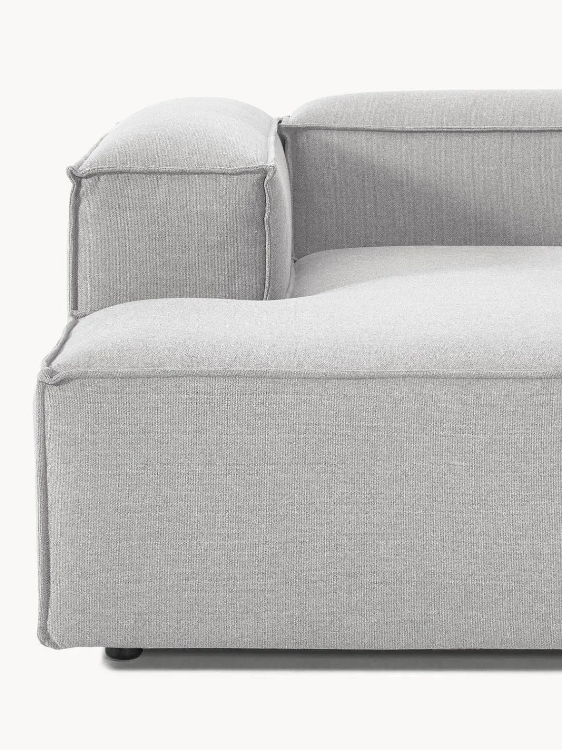 Sofás>Westwing Collection Sofá rinconera modular Lennon Tejido gris