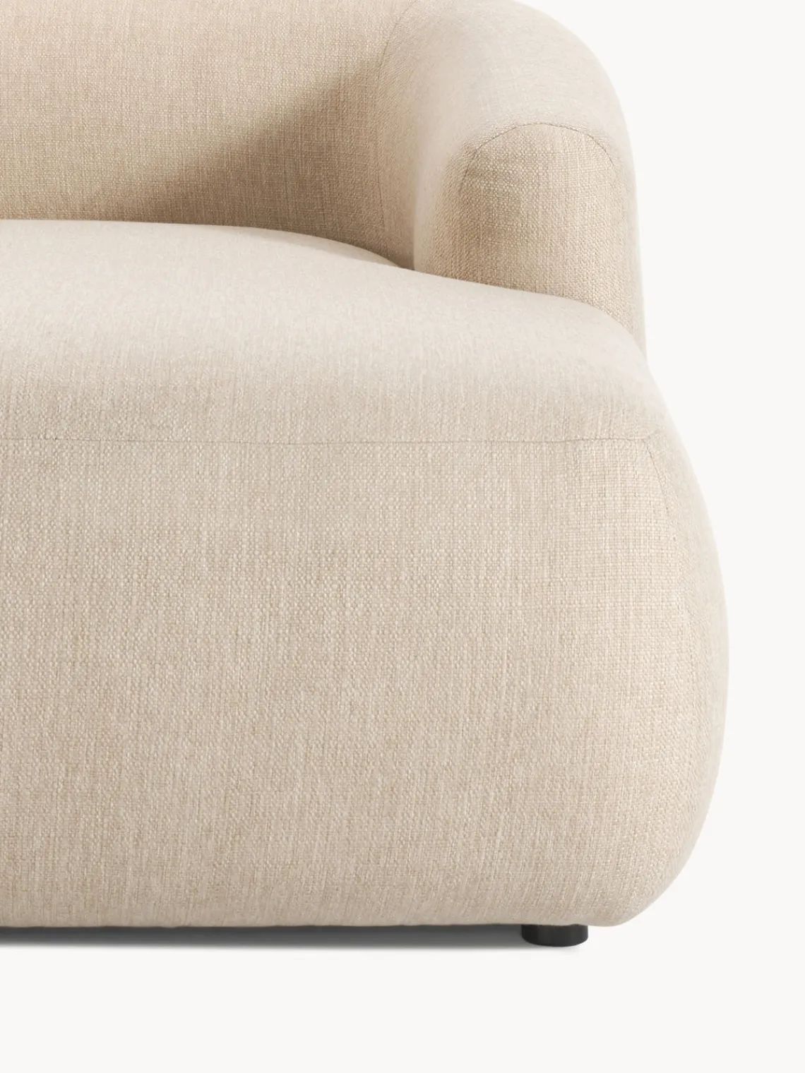 Sofás Rinconeras|Sofás>Westwing Collection Sofá rinconera modular Sofia (3 plazas) Tejido grueso beige claro