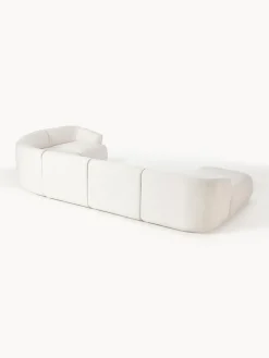 Sofás Rinconeras|Sofás></noscript>Westwing Collection Sofá rinconera modular Sofia Tejido grueso blanco crema