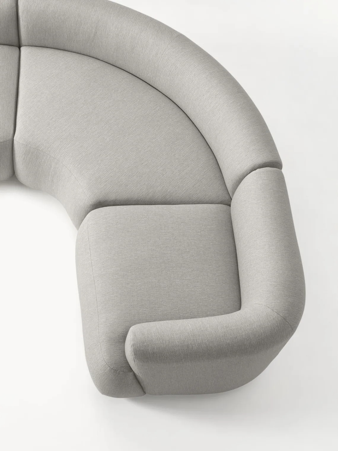 Sofás Rinconeras|Sofás>Westwing Collection Sofá rinconera modular Sofia (4 plazas) Tejido grueso gris