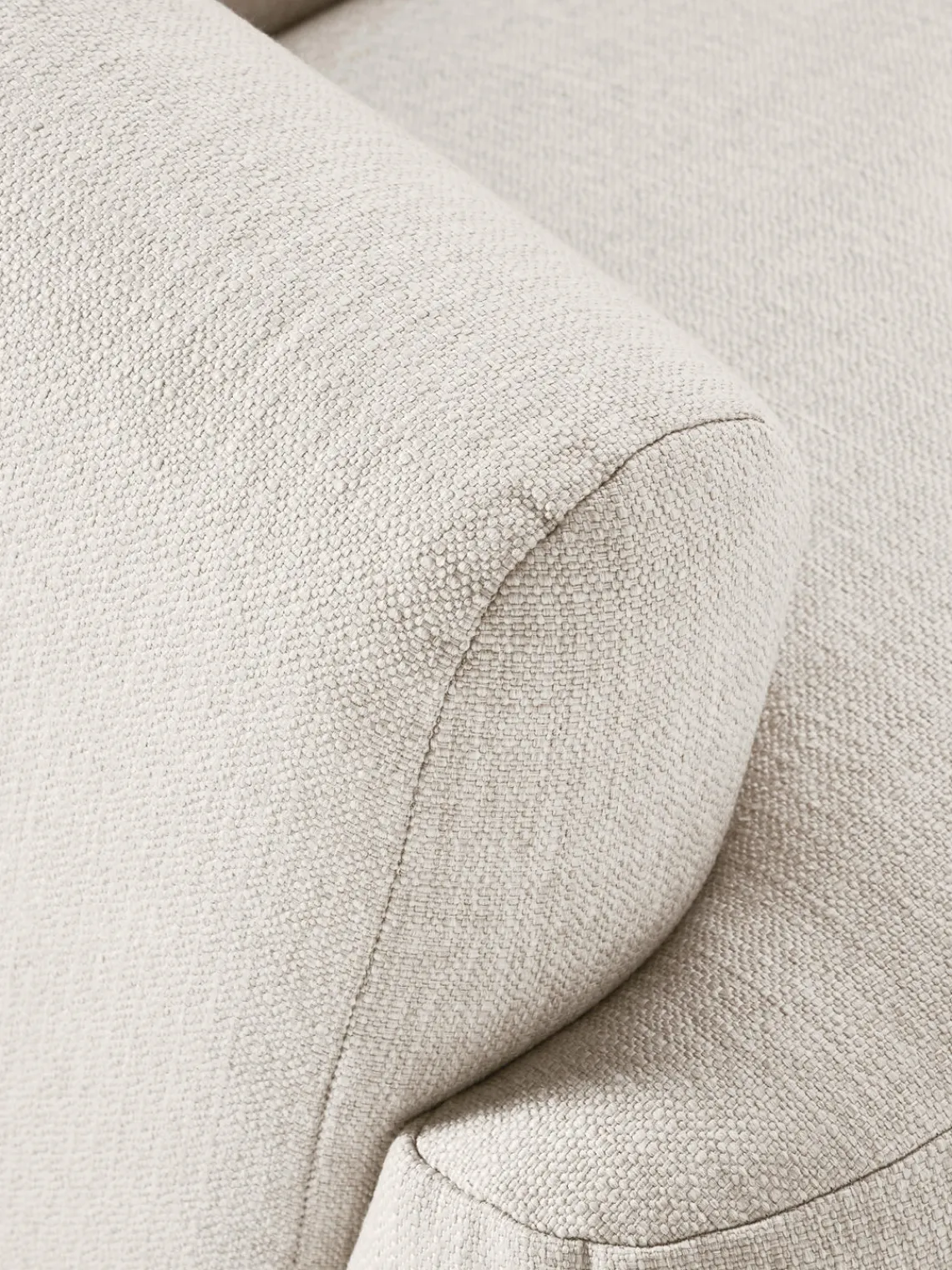 Sofás Rinconeras|Sofás>Westwing Collection Sofá rinconera modular Sofia (4 plazas) Tejido grueso blanco crema