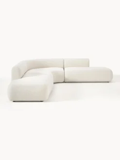 Sofás Rinconeras|Sofás></noscript>Westwing Collection Sofá rinconera modular Sofia (4 plazas) Tejido blanco crema