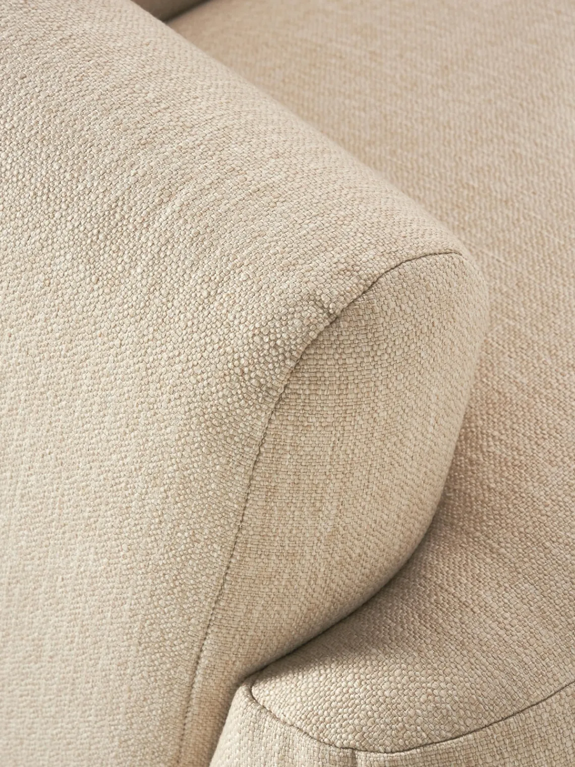 Sofás Rinconeras|Sofás>Westwing Collection Sofá rinconera modular Sofia (4 plazas) Tejido grueso beige claro