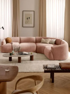 Sofás Rinconeras|Sofás>Westwing Collection Sofá rinconera modular Sofia (4 plazas) Terciopelo melocotón