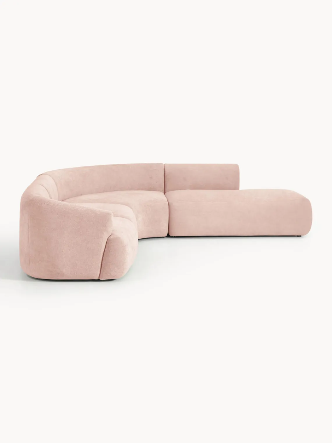 Sofás Rinconeras|Sofás>Westwing Collection Sofá rinconera modular Sofia (4 plazas) Terciopelo melocotón