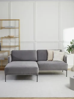 Clearance Sofá rinconera pequeño de terciopelo Fluente Sofás Rinconeras|Sofás