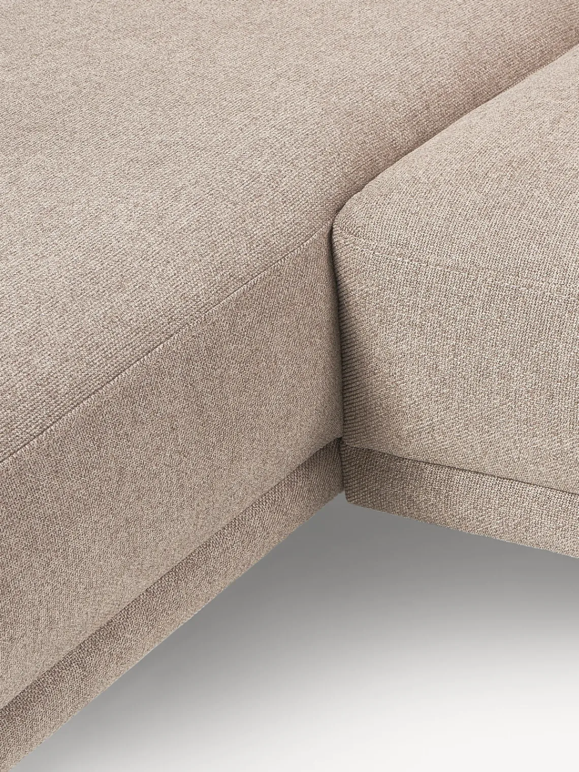 Sofás Rinconeras|Sofás>Westwing Collection Sofá rinconera pequeño Fluente Tejido taupe